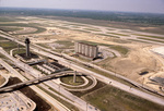 Aerial view of construction of Dallas-Fort Worth airport