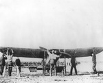 The Bleriot XI bi-wing propeller plane used in first flight over Fort Worth, Texas