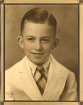 Formal portrait photograph of Jack D. White, around age 8 to 10