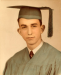 High school graduation photo of Jack D. White by Monnig's Department Store