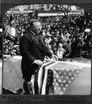 President Theodore Roosevelt speaking to a crowd in Fort Worth, Texas, 1905 by Underwood & Underwood