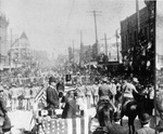 President Theodore Roosevelt in a 1905 parade in Fort Worth, Texas