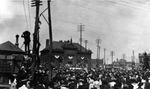 President Theodore Roosevelt speaking to a Fort Worth crowd in 1905