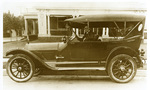 Emory T. Ambler with his chauffeur in a Rambler car by O. L. Markham