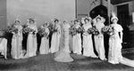 Attendants at wedding of Grace Ambler to Sam Cantey Junior by Bryant Studio