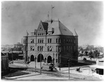 Fort Worth's old city hall, federal offices, and post office with weather station on roof