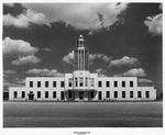 Exterior of the new passenger terminal and control tower at Fort Worth Municipal Airport (Meacham Field) by W. D. Smith Commercial Photography