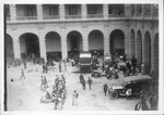 National Palace and court transformed into military camp