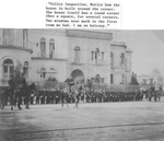 Troops in front of the Hotel Astoria, Mexico City, Mexico