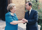 Virginia Garrett with UTA President Robert Witt