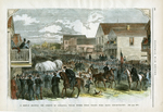 A Sketch Showing the Streets of Indianolo, Texas, Where Union Troops Were Being Concentrated