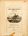 Sheet music cover: "Santa Anna's Retreat from Cerro Gordo" by W. C. Peters & Sons