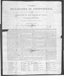 Texas Declaration of Independence, March 2, 1836 (front)