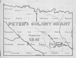 Peter's Colony Grant map, 1841, showing Texas counties