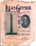 "Lucas Geyser March Song" sheet music cover