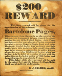 Bartoleme Pages reward poster, May 1836, counterfeit