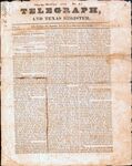 Telegraph and Texas Register, March 24, 1836, front page