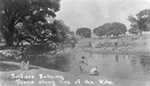 American soldiers bathing in river along border by W. H. Horne Company