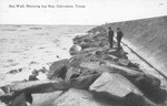 Postcard of Sea Wall in Galveston, Texas