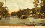 Postcard of Galveston, Texas, grade raising district