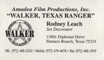 Amadea Film Productions Inc. Business Card
