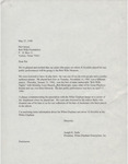 Letter from Joseph K. Dulle for Pat Carson. 1998-05-27