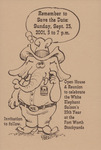 White Elephant Saloon 25-Year Invitation
