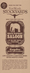 White Elephant Saloon Pamphlet with Calendar