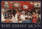 White Elephant Saloon Postcard with Photograph