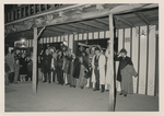 People outside The White Elephant Saloon