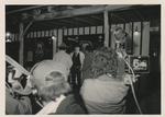 News broadcasters at the White Elephant Saloon