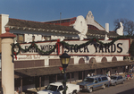 Decorated Fort Worth Stockyards Sign
