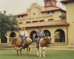 Two Cowboys at the Fort Worth Live Stock Exchange Building