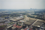 Aerial photograph of the Stockyards Horse & Mule Barns