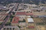 Aerial photograph of the Fort Worth Live Stock Exchange Building