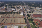 Aerial photograph of the Stockyards Horse & Mule Barns