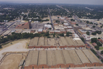 Aerial photograph of the Stockyards Horse & Mule Barns