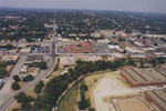 Aerial photograph of the Fort Worth Stockyards