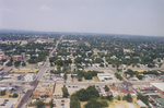 Aerial photograph of the Fort Worth Stockyards
