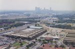 Aerial photograph of the Fort Worth Stockyards