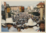 People at the Fort Worth Stockyards