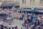 Men in Uniform in the Texas Sesquicentennial Wagon Train