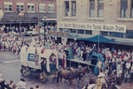 Wagon with Flags at the Texas Sesquicentennial Wagon Train