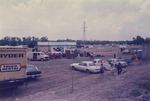 Automobiles Parked Behind Stage