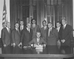 John Connally signing Senate Bill 579