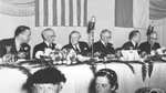 6 men at banquet table