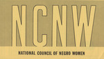 National Council of Negro Women by National Council of Negro Women