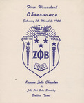 Kappa Zeta Chapter Program 1950 by Kappa Zeta Chapter