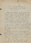 "Why I Want To Become A Member Of The Zeta Phi Beta Sorority" Handwritten Draft by Josie Green Washington