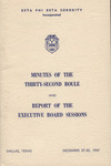Minutes of Thirty-Second Boule & Report by Zeta Phi Beta Sorority Incorporated